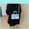 Stylish Minimalist French Chic Small Crossbody Bag In Elegant Black White Pink Blue