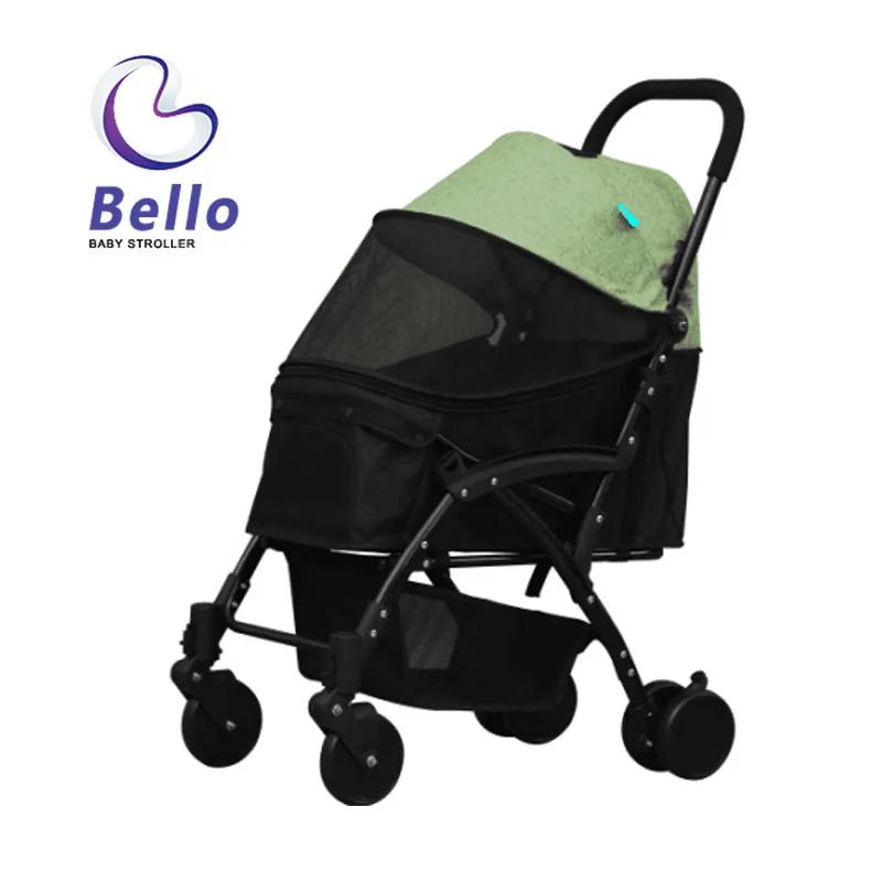 

2025 Новая тележка для домашних животных, парковая тележка для прогулок и отдыха, складная, портативная, для прогулок, переноска для домашних животных, переноска для небольших животных зелёный