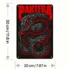 Pantera Band Vintage Metal Tin Sign Heavy Rock Wall Art Home Decor Retro Man Cave Bar Garage