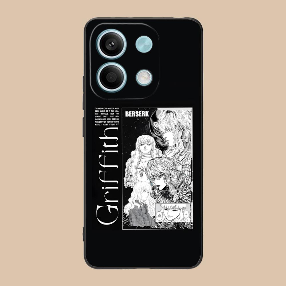 Anime Griffith Phone Case for POCO M7 M6 M5 M4 M3 X7 X6 X5 X4 X3 Pro GT 5G Soft TPU Shockproof Cover