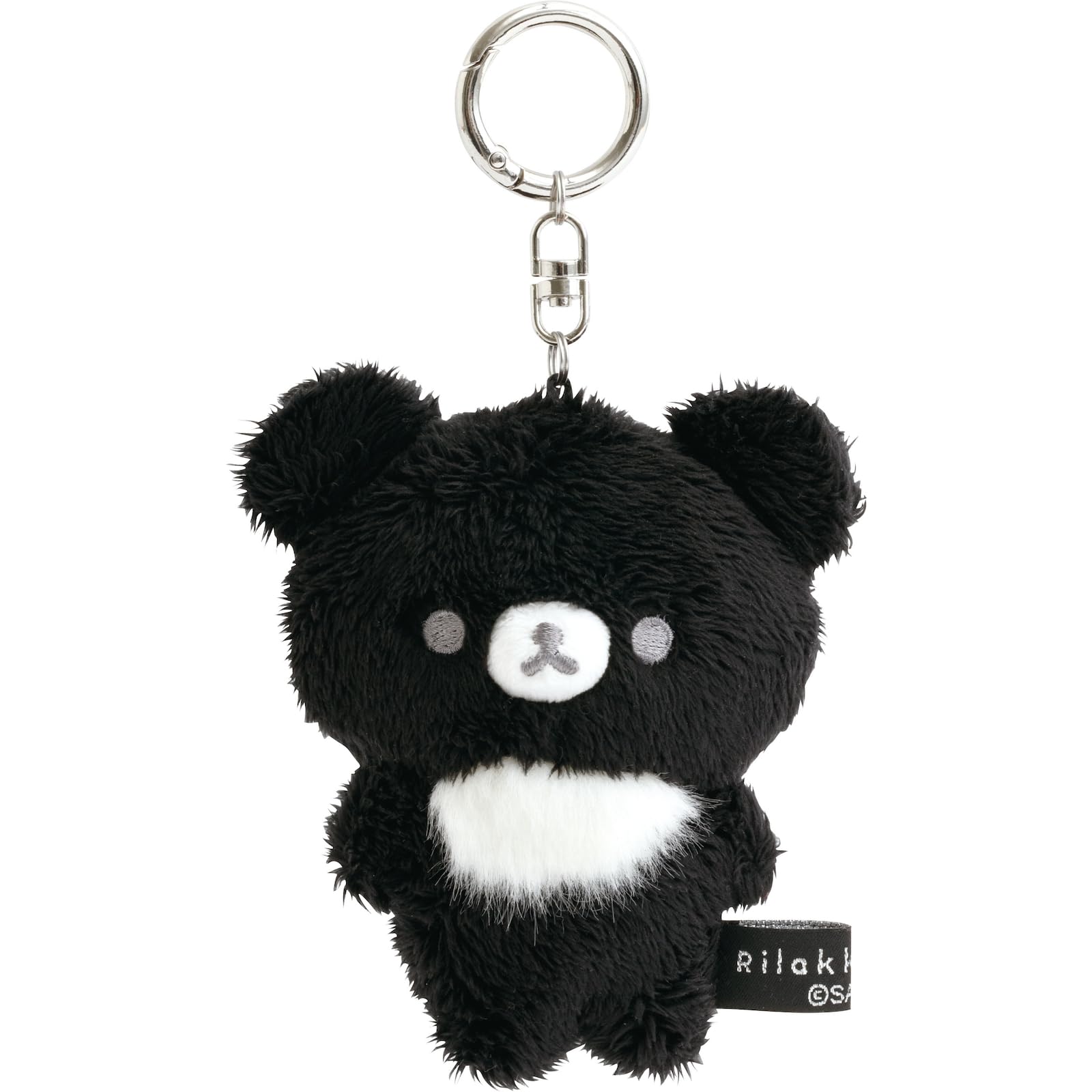 Rilakkuma RILAKKUMA MONO Hanging Plush Toy Chairoikoguma MV74001 San-X BASIC CHROME - H11×W9×D5.5cm