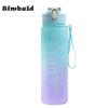 500/600/750/1000ML Sports Water Bottle Leak Proof Colorful Plastic Cup Drinking Outdoor Travel Portable Gym Fitness Jugs