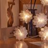 Flash Fiber Optic Flower String Lights LED Christmas Tree Flower Lights Fairy Lamps  Wedding