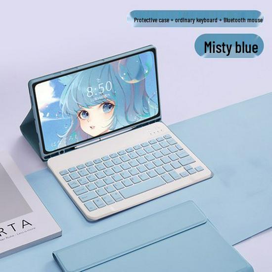 2025 Magic Bluetooth Keyboard & Silicone Case for iPad 11/Air11 - A16 Magnetic Detachable Leather Keyboard.