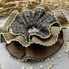 Korean-Style Checkered Double-Layer Lace Scrunchie for Low Ponytail