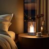Rechargeable LED Candle Night Light Flameless Wick Candles Light Birthday Wedding Christmas Church Atmosphere Manual Sensor lamp