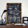 Revolver Patent Drawing Tin Plaque Poster Customized Wall Art Retro Vintage Metal Signs for Man Cave Decoration Garage Wand Deko