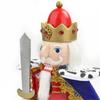 Large Handcrafted Nutcrackers Soldier Figurine For Christmas Decorations 38Cm Wooden Holiday Centerpieces