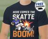 Lustiges Skattebo Shirt SkatteBOOM Giants Tee RB Cam Tee New York Football Unisex T-Shirt