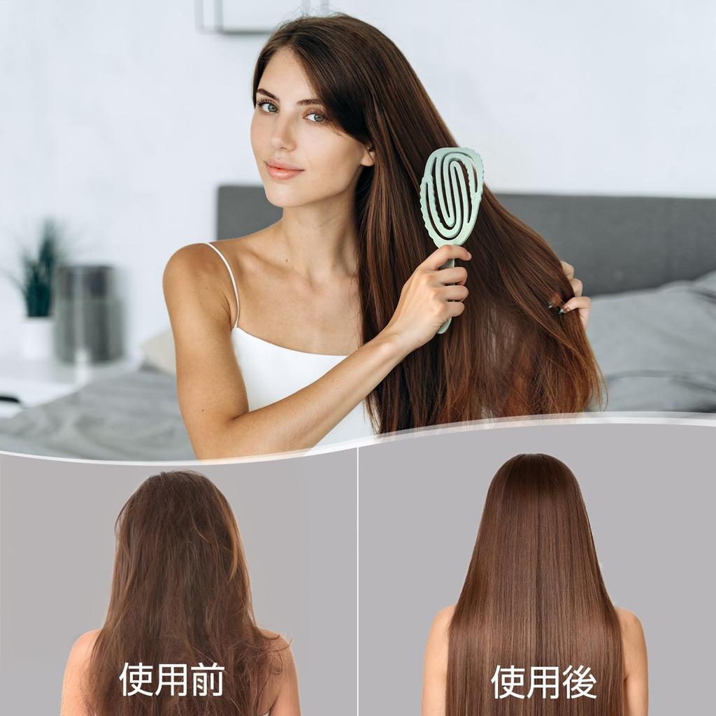 AIMIKE Detangling Brush Detangling Hair Brush Tangle Free Brush Fits Your Head Wet Dry Brush Smooth Hair Skeleton Brush Easy To Care Wet Hair Brush