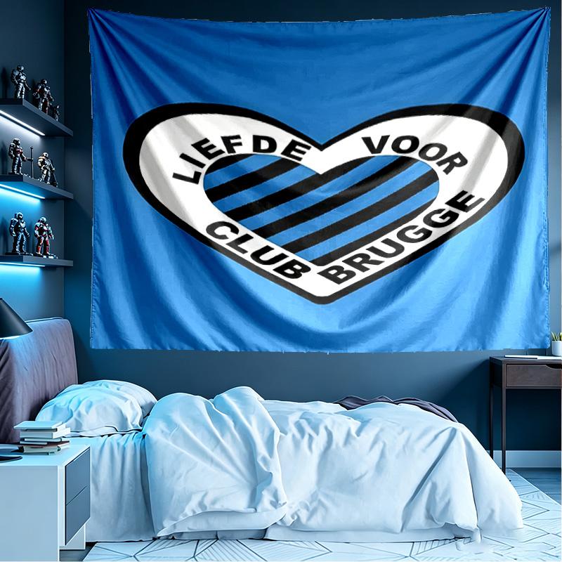 Club Brugge K V Print Tapestry, Lightweight Wall Hanging, for Bedroom, Dorm, Living Room, Home Art Decor, Birthday Christmas Gift for Friends