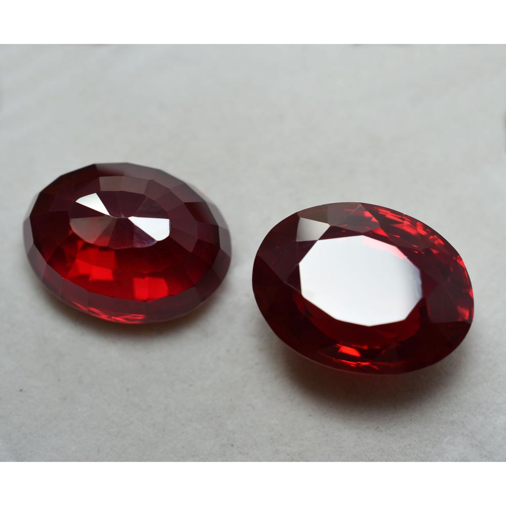 Natural Bloody Red Ruby 60ct Oval Cut Certified Loose Gemstone