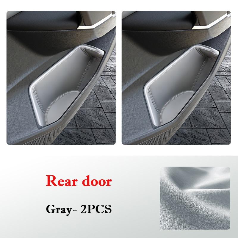 For VW Volkswagen Tayron 2026-2026 Car Door Slot Storage Box Leather Protective Pad Cover WaterProof Barrel Accessories