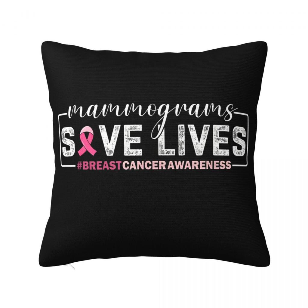 Women Breast Cancer Warrior I Am The Storm Pillow Case Cushion Covers Vintage Decorative Throw Pillow Case Cover for Seat