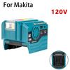 Power Inverter for Makita 18V Battery,DC 18V To AC 120V/220V Portable Power Station with USB,Type-C 280lm LED Light for Camping