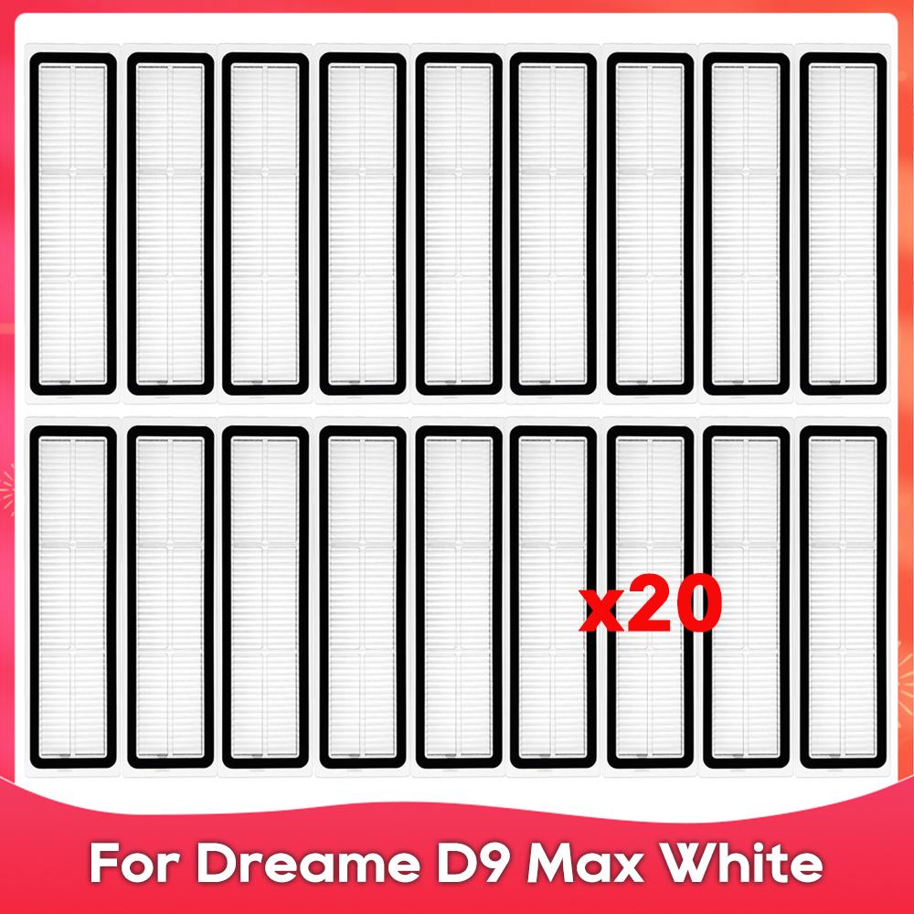 Fit For ( Dreame D9 Max White / RLD33GA ) Roller Side Brush Hepa Filter Mop Cloths Rag Robot Vacuum Cleaner Accessory Spare Part