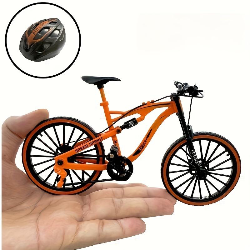 

1:Декоративна модель велосипеда зі сплаву, масштаб 8, міні-велосипед, колекційна гоночна іграшка, Великодній подарунок помаранчевий