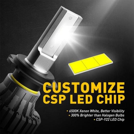 For VW Tiguan 2007-2018 H7 Super White 55w Headlight LED Bulbs 501 Upgrade Set