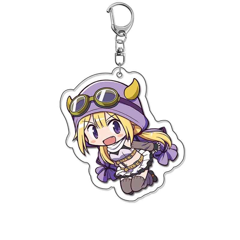1pc Anime Puella Magi Madoka Magica Kaname Akemi Homura Cartoon Keychain Bag Tag ACG Decorative Baji Keyring