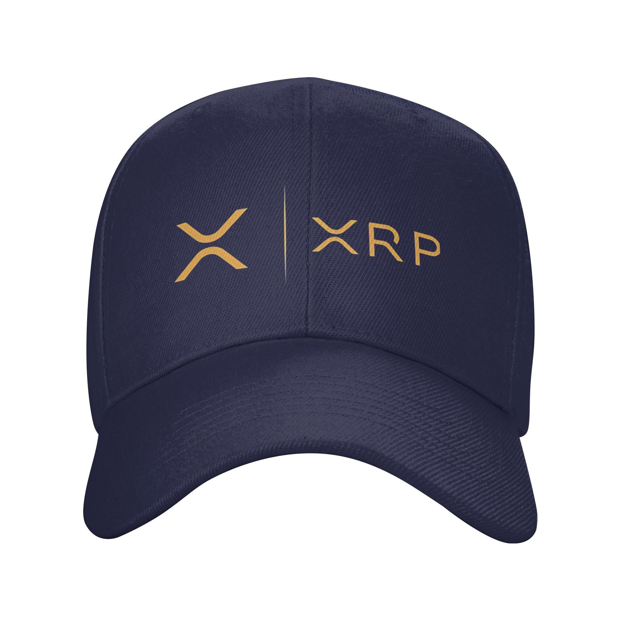 

XRP RIPPLE NEW GOLD LOGO Baseball Cap Trendy Men Adult Trucker Hat Adjustable Design Running Hippie Baseball Caps Birthday Gift One Size