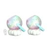 Automatic Bubbles Maker, Rechargeable Bubble Machine with 10 Nozzle, 600ml Tank, Colorful Light Up Bubble Blower, Outdoor Toy