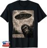 Funny Bigfoot Graphic Tee Alien UFO Vintage Evidence Photo T-Shirt