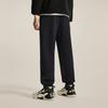 Li Ning Wade Series Loose Letter Solid Color Casual Pants Men bottoms Black AKLU213-1