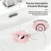 Flippable Drain Filter Screen Silicone Hair Filter Catcher Sink Anti-blocking Strainer Kitchen Bathroom Drain Stopper