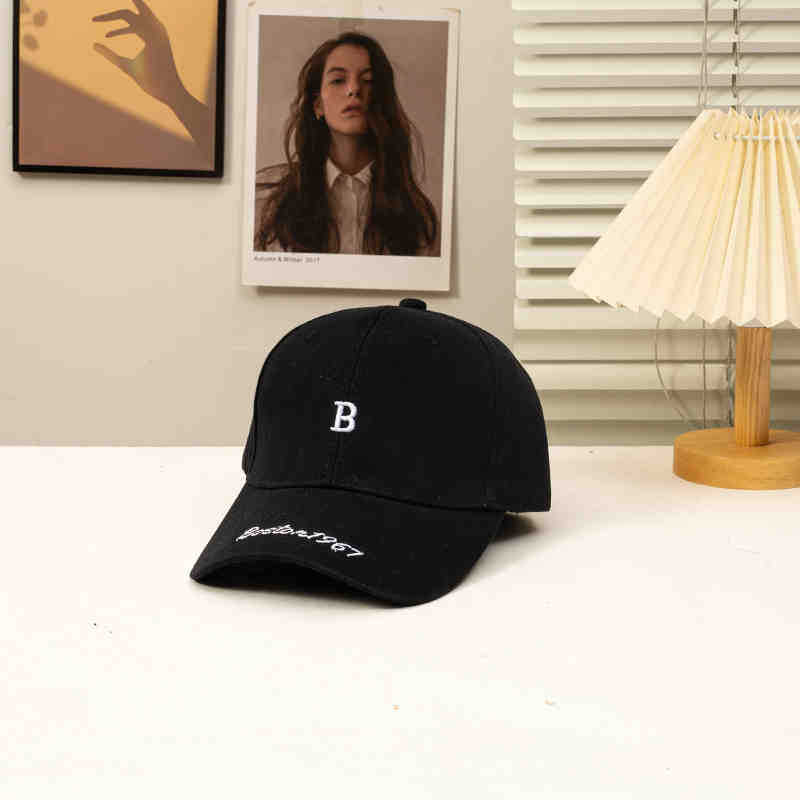 B standard hard top head circumference adjustable baseball hat men's summer face small new women's cap