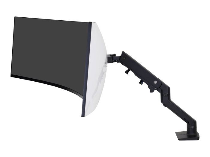 Ergotron HX Arm Desk Mount HD Simple Support De Table Pour Écran 38,1 Cm (15) - 124,5 Cm (49) Noir Rotatif, Réglable