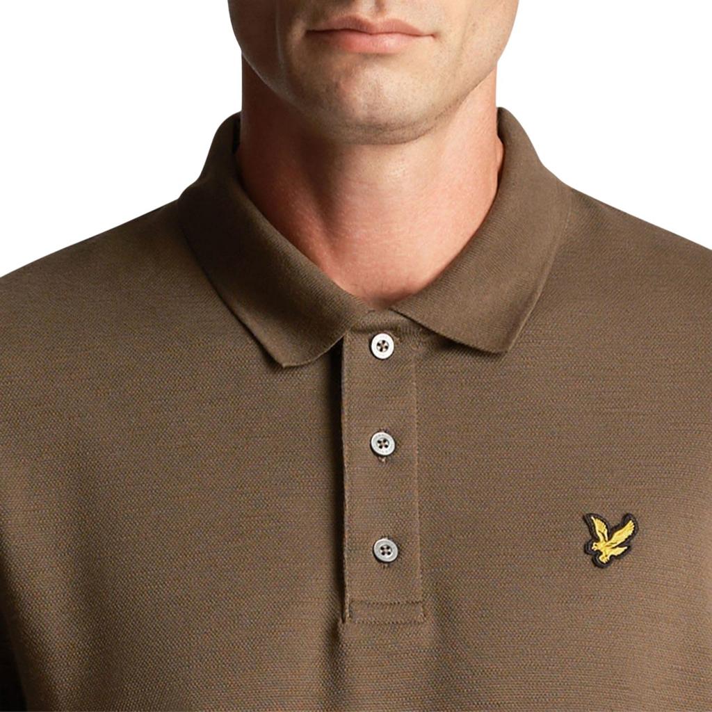 Lyle & Scott Mens Slub Chunky Polo Shirt