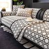 Sofa Cushion Four Seasons Universal Light Luxury High Sense  New Leather Sofa Special Seat Cushion Straight Row Sofa Cover