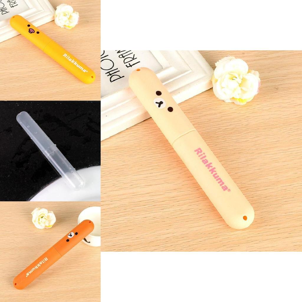 Adorable Bear Portable Toothbrush Cover Holder Storage Box For Outdoor Travel Hygiene