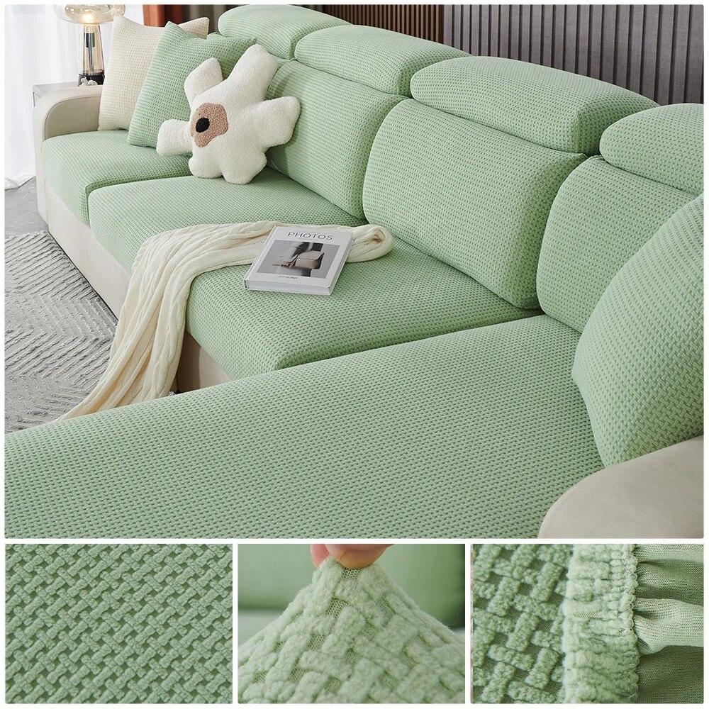 

Жаккардовый чехол на подушку для дивана, регулируемый съемный чехол для дивана, защита для мебели для домашних животных, эластичные чехлы для дивана из флиса Back Cushion Cover-S