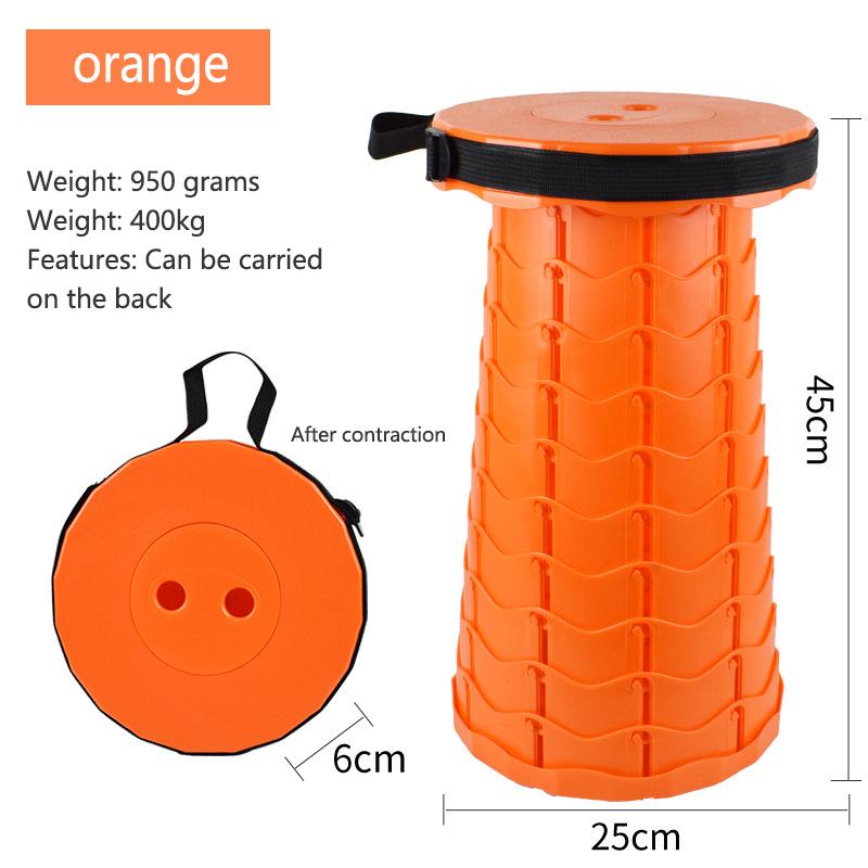 Portable Folding Stool  Lightweight Plastic Subway Queuing Chair And Outdoor Camping Fishing With Carry Bag Telescopic Stool