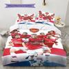 Arsenal F.C  Pattern Bedding Quilt Set Quilt Cover Pillowcase Home Decoration Birthday Gift (1 * duvet cover + 2 * pillowcase, without core)