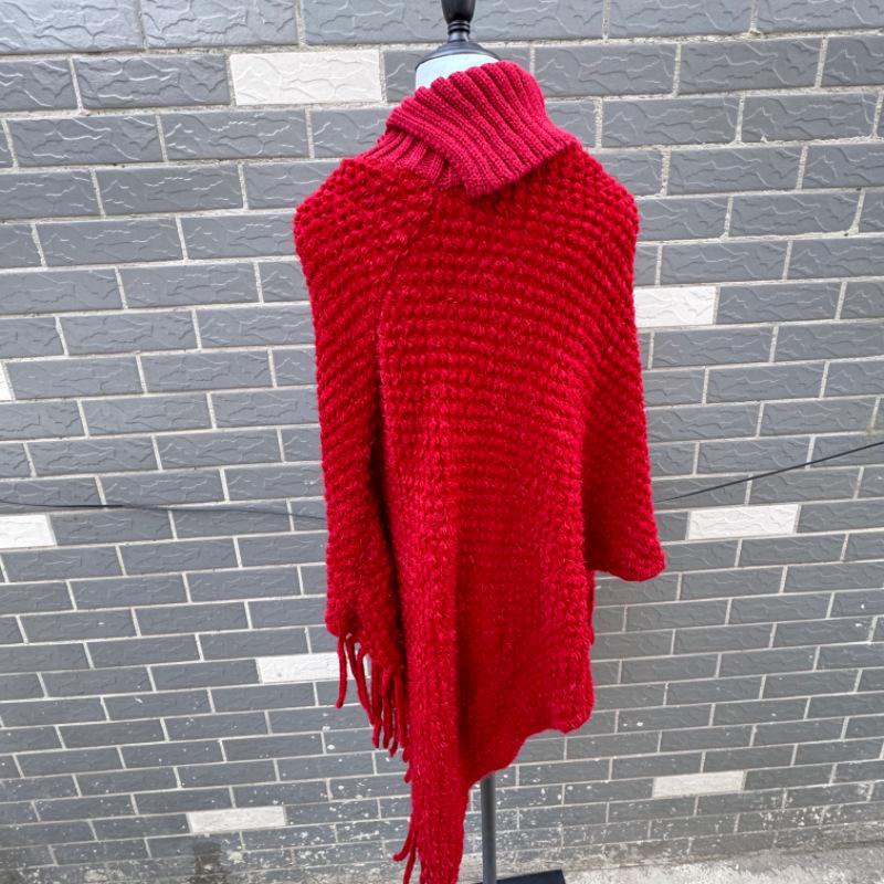 Streamer Style Fringe Knit Shawl: Spring-Autumn Design, Personalized Cape Top, Warm Fringe Outer Layer