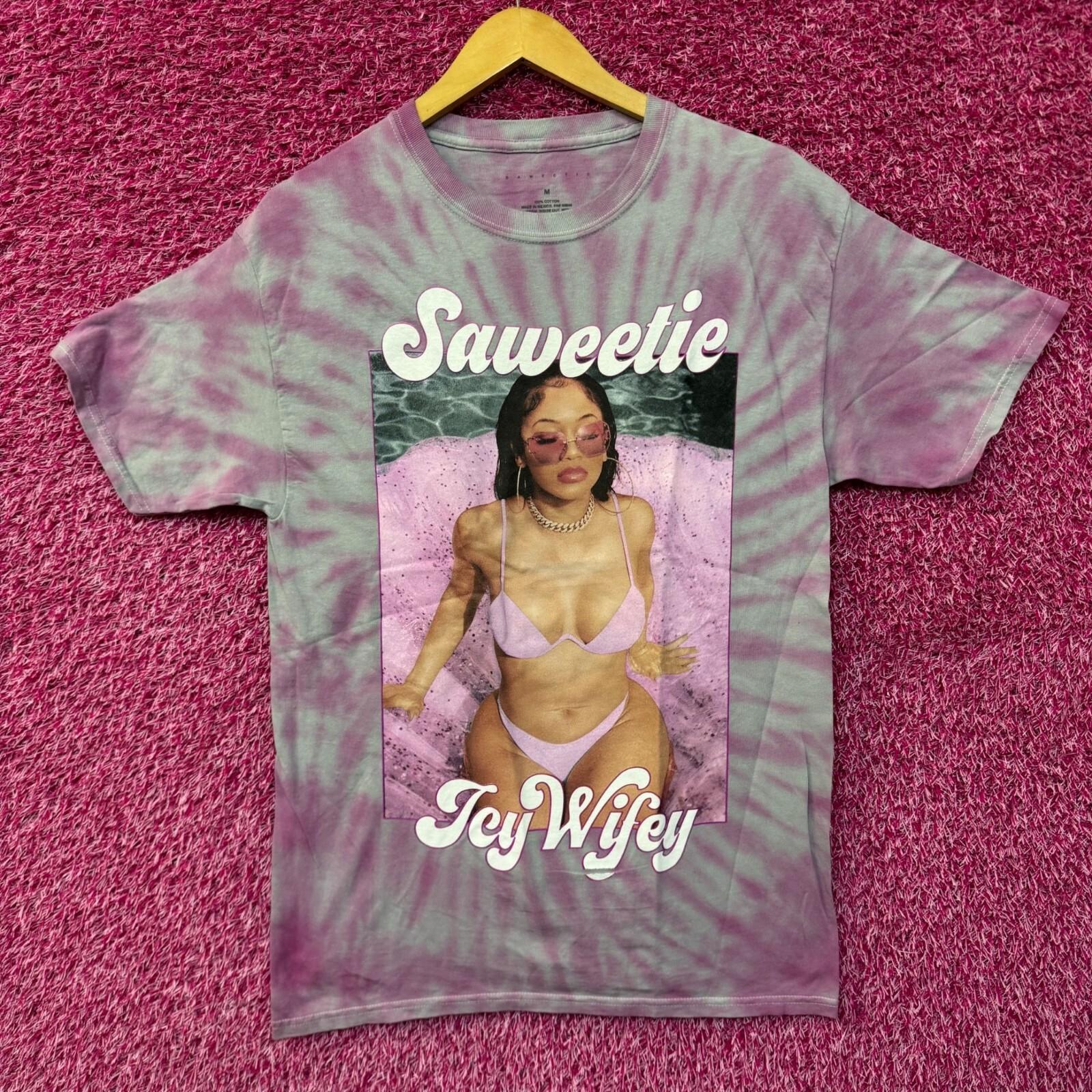 Saweetie Icy Wifey ICY GRL High Maintenance Rap Tie Dye M L