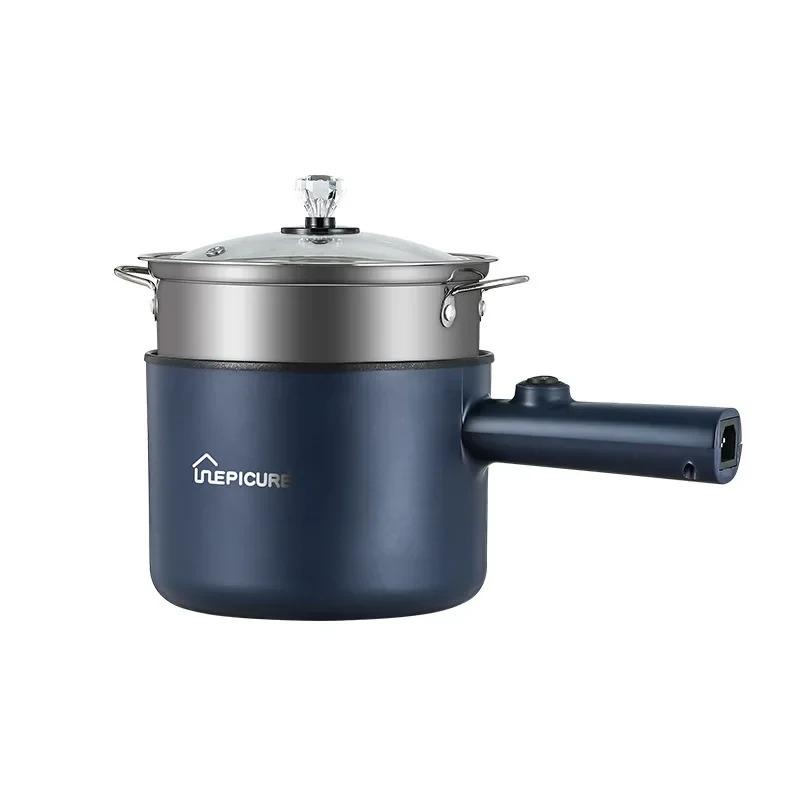

Mini 1.8L Household Multifunction Cooker Electric Rice Cooker Hot Pot Single/Double Layer Non-stick Pan For Student Dormitory EU синий