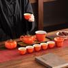 Ceramic Persimmon Persimmon Everything Goes Well Tea Set Gift Box Set Persimmon Teapot Tea Can Opening Gift Business Companion Gift