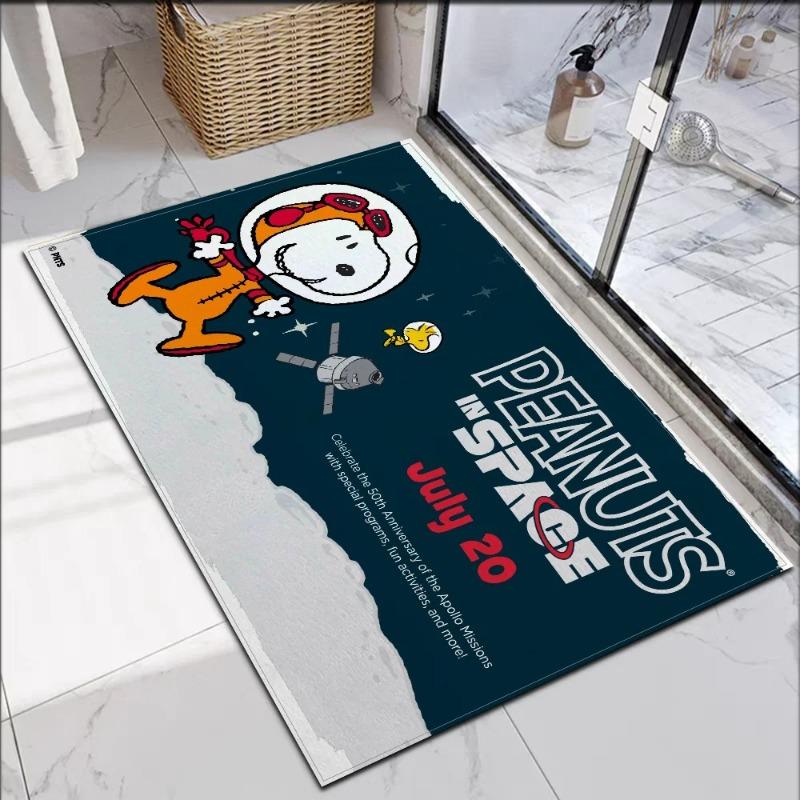 Wycieraczka do drzwi Disney Snoopy, słodka kreskówka, pokój dziecięcy, dekoracja domu, antypoślizgowy, zmywalny dywanik do sypialni, łazienki, kuchni, wejścia