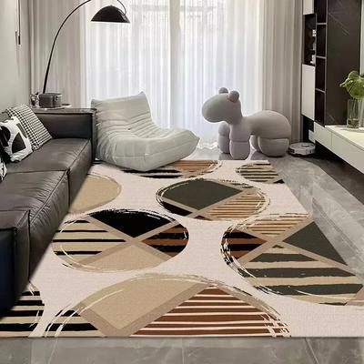 Modern Style Luxury Geometric Carpet for Living Room Soft Fluffy Large Area Bedroom Rugs Non-slip Kids Room Decoration Home Mats