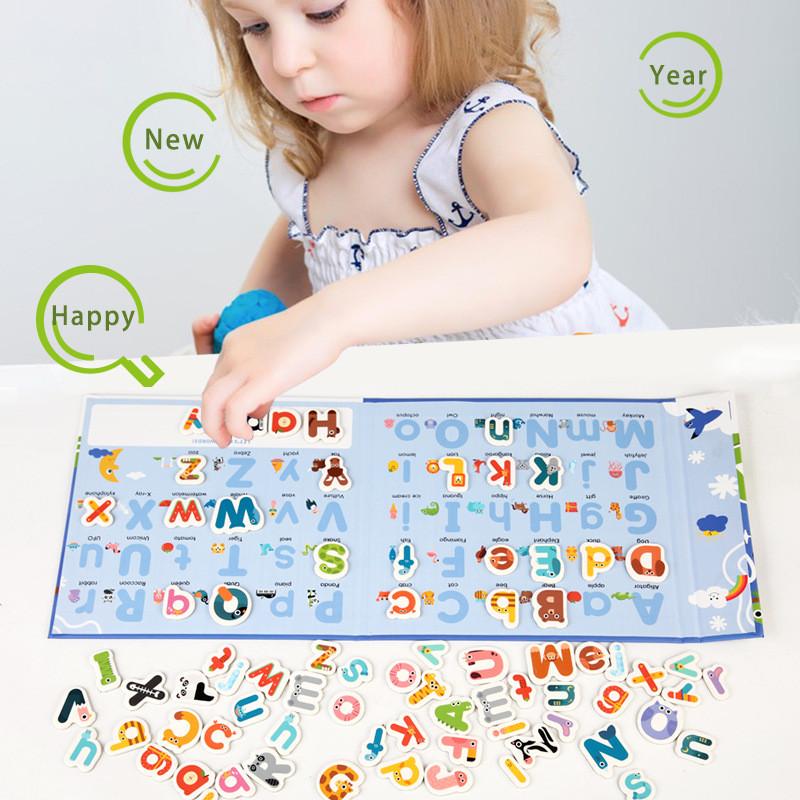 Wooden Animal Alphabet Recognition Cards Educational Toy For Learning Preschool