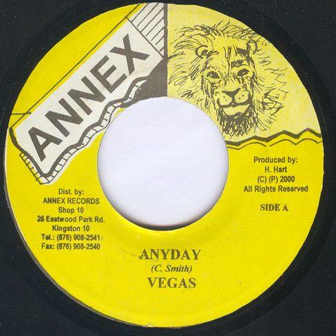 

7inch Record MR. VEGAS - Anyday NONE Annex 2000 Jamaica Reggae, Ska & Dub Used