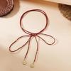 Long Chain Knotted Choker Necklace Y2K Neck Chain Sexy Layered Chain Choker  Women