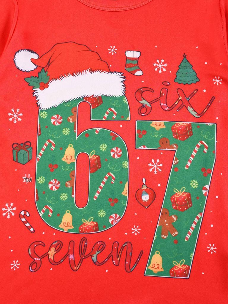 67 Style European & American Christmas Pajamas Set