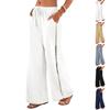 Women’s Loose, Casual, Comfortable Wide-Leg Pants With Drawstring And Pockets – Relaxed Fit Trousers