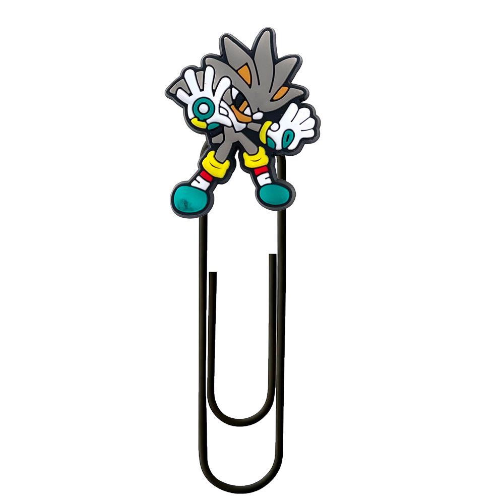 Sonic the Hedgehog Cute Metal Bookmark Paper Clip - Colorful DIY Stationery Ornament