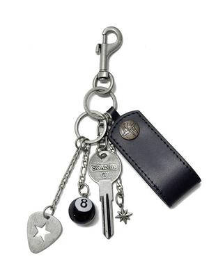 runningHIGH LEATHER PATCH KEY RING