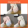 Snow Ski Gloves For Women Waterproof Touchscreen Warm Thick Polyester For Winter Skiing